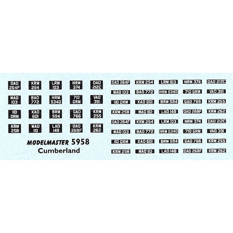MB5958 CUMBERLAND