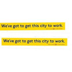 LT9765 L.T. Side Ads: Weve got to get this city to work (Red yellow & black) two identical ads 1980/90s