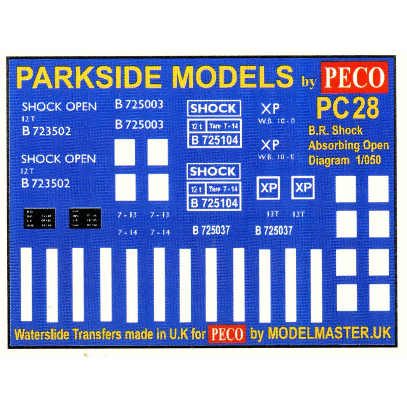 MMPC28  Transfers for B.R. Shock Absorbing Open Wagon