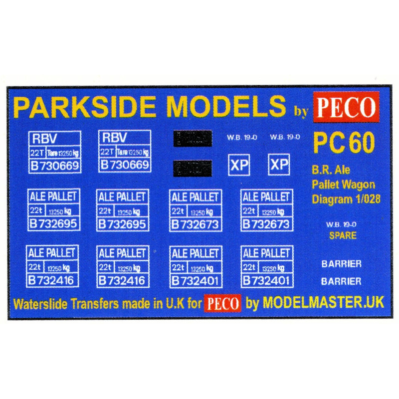 MMPC60  Transfers for B.R. Ale Pallet Wagon