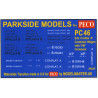 MMPC46  Transfers for B.R. Container Wagon 'Conflat A' and FM Container