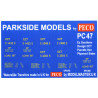 MMPC47  Transfers for ex S.R. 'CCT' Parcels Van, Plywood Sides