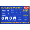 MMPC48  Transfers for ex G.W.R. 'Mink G' Goods Van