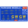 MMPC67  Transfers for ex G.W.R. 'Beetle' 1909 Prize Cattle Van
