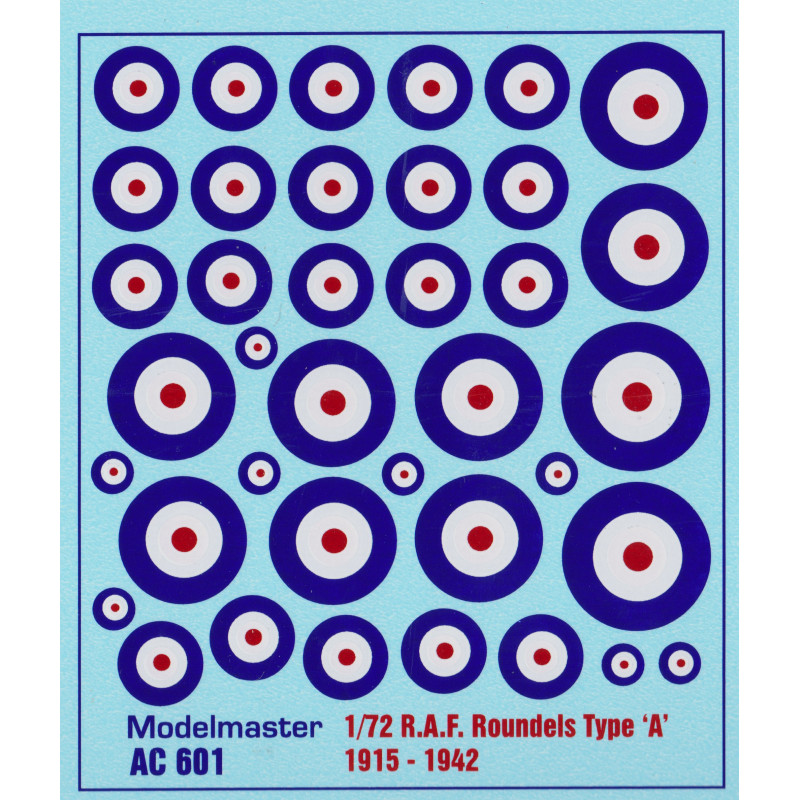 AC601 R.A.F. ROUNDELS WWII Type 'A' 1915-1942