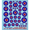 AC604R.A.F. ROUNDELS WWII Type 'C' 1942-1947