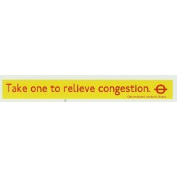 ADV03 1:76th Side Advert : TAKE ONE TO RELIEVE CONGESTION