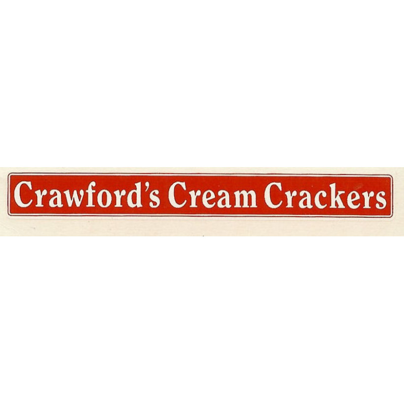 ADV11  4mm Scale Bus Side Advert : CRAWFORDS CREAM CRACKERS