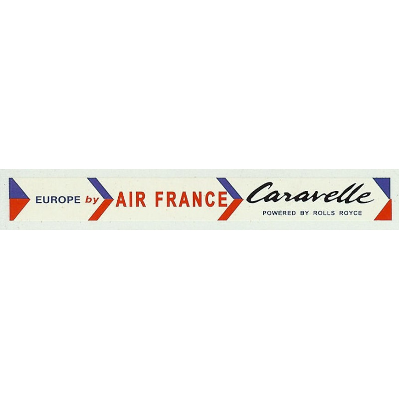 ADV13  4mm Scale Bus Side Advert : AIR FRANCE -  CARAVELLE