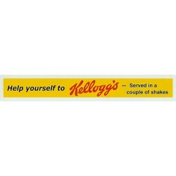 ADV16 1:76th Side Advert : KELLOGG'S (yellow)