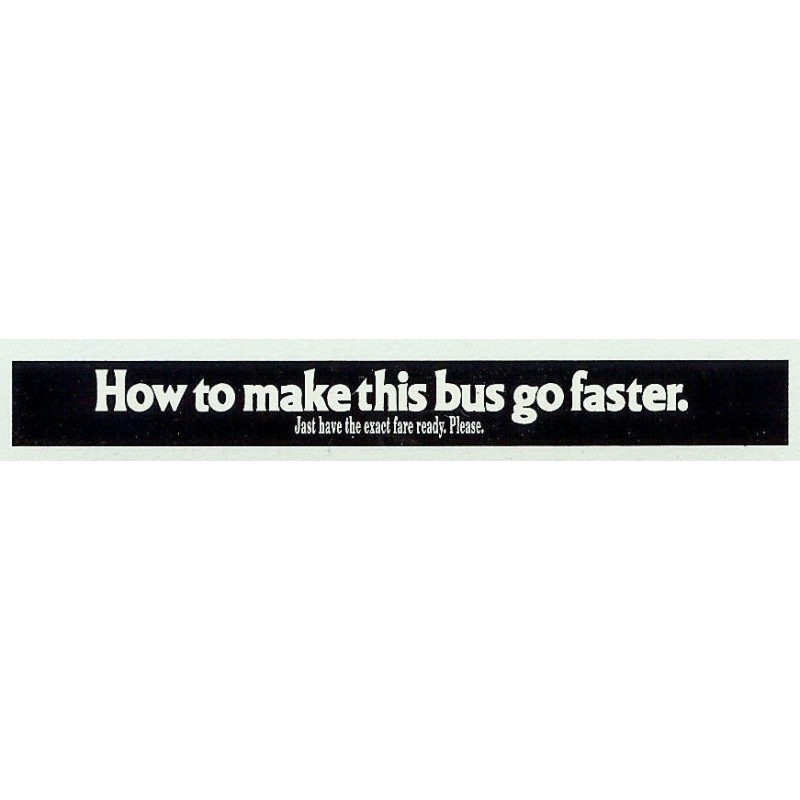 ADV20  4mm Scale Bus Side Advert :