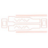 4M4082mt Red & Grey Mixed Traffic Lining for B.R. & Ex L.M.S. 2-6-4Ts ONLY £5.00 UNTIL 30th SEPTEMBER, THEN £8.35