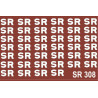 SR308 Southern Railway. Sheet of large 16" lettering for wagons as used between 1923 and 1936.