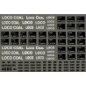MM4680 B.R. Loco Coal Wagons. Assorted marking cover all regions.