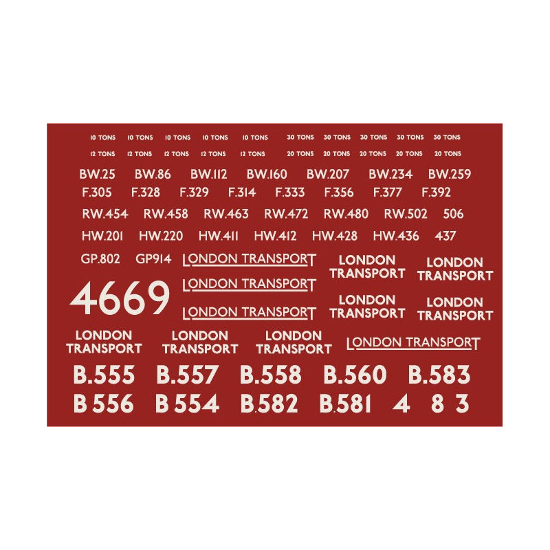 MM4669 LONDON TRANSPORT Service & Engineering Department Wagons & Brake Vans