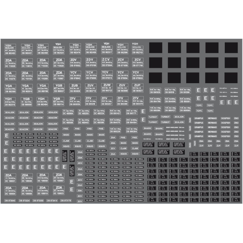 BR403 B.R. Engineering Wagons, large variety of types. WHITE.