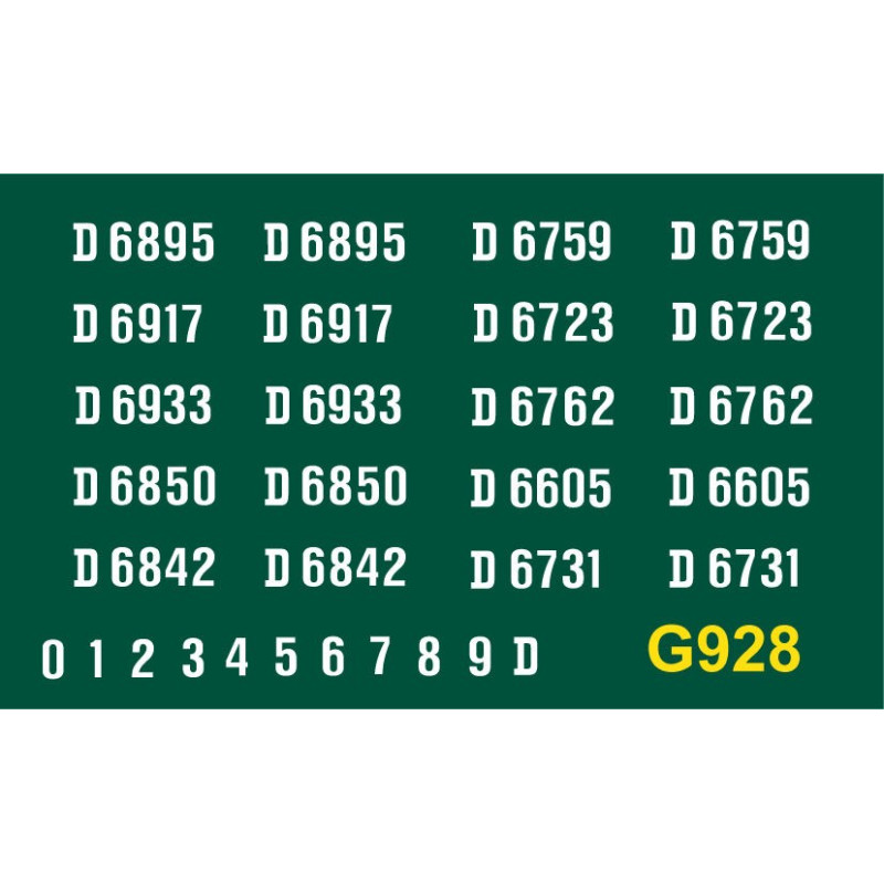 G928 E.E. Type 3 Co-Co, D6700 series, WHITE