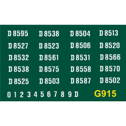 G915 Clayton Type 1, Bo-Bo, D8500 series, WHITE