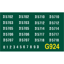 G924 Metrovick Co-Bo, D5700 series, WHITE