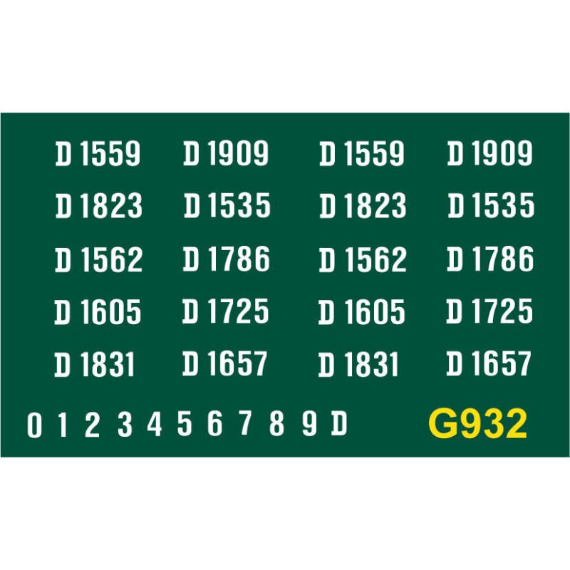 G932 Brush Co-Co Type 4, D1500 series, WHITE
