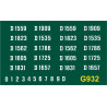 G932 Brush Co-Co Type 4, D1500 series, WHITE