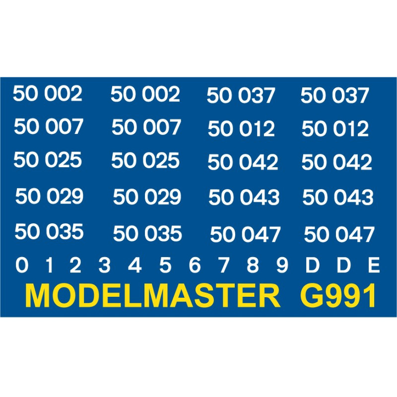 G991 E.E. Class 50, Co-Co WHITE