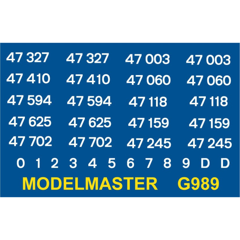 G989 Brush Class 47, Co-Co WHITE