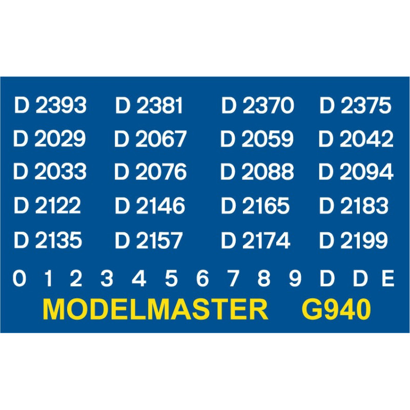G940 204hp 0-6-0, D2000 series, WHITE