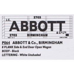 P064 ABBOTT BIRMINGHAM