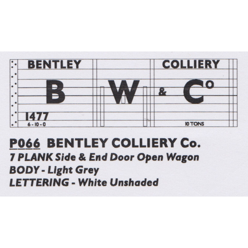 P066 BENTLEY COLLIERY Co.
