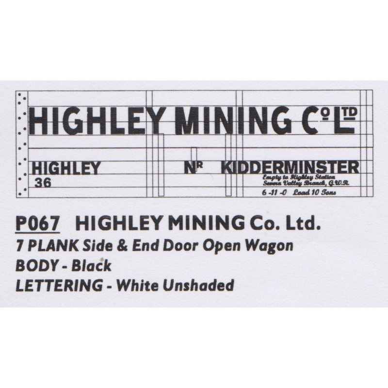 P067 HIGHLEY MINING Co Ltd.