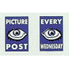 MB5745 Upper Front Ads: Picture Post every Wednesday (Blue, black & white) 1940s