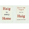 MB5747 Upper Front Ads: Haig in Every Home (Black, red & white) 1950/80s