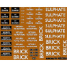 MM4638 Ex L.N.E.R. Bogie BRICK & SULPHATE Wagons.