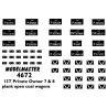 MM4672 B.R. Ex Private Owner open wagons, set three