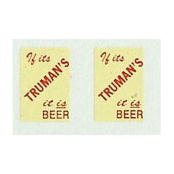 MB5756 Upper Front Ads: If its Trumans it is beer (Red & cream) 1940/50s