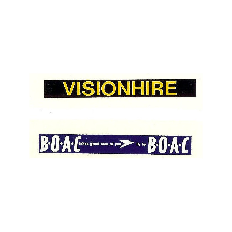 MB5641 Side Ads: B.O.A.C. & Visionhire 1960s