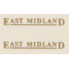 MB6020 EAST MIDLAND gold underlined