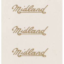 MB5428 W. ALEXANDER MIDLAND 3 x fleetnames gold script