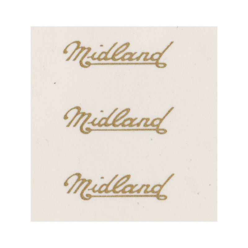 MB5428 W. ALEXANDER MIDLAND 3 x fleetnames gold script