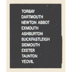 D67 TORBAY DARTMOUTH TAUNTON ASHBURTON NEWTON ABBOT YEOVIL BUCKFASTLEIGH EXMOUTH SIDMOUTH EXETER