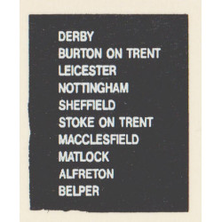 D68 BURTON ON TRENT DERBY LEICESTER ALFRETON MACCLESFIELD MATLOCK NOTTINGHAM SHEFFIELD STOKE ON TRENT BELPER