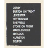 D68 BURTON ON TRENT DERBY LEICESTER ALFRETON MACCLESFIELD MATLOCK NOTTINGHAM SHEFFIELD STOKE ON TRENT BELPER
