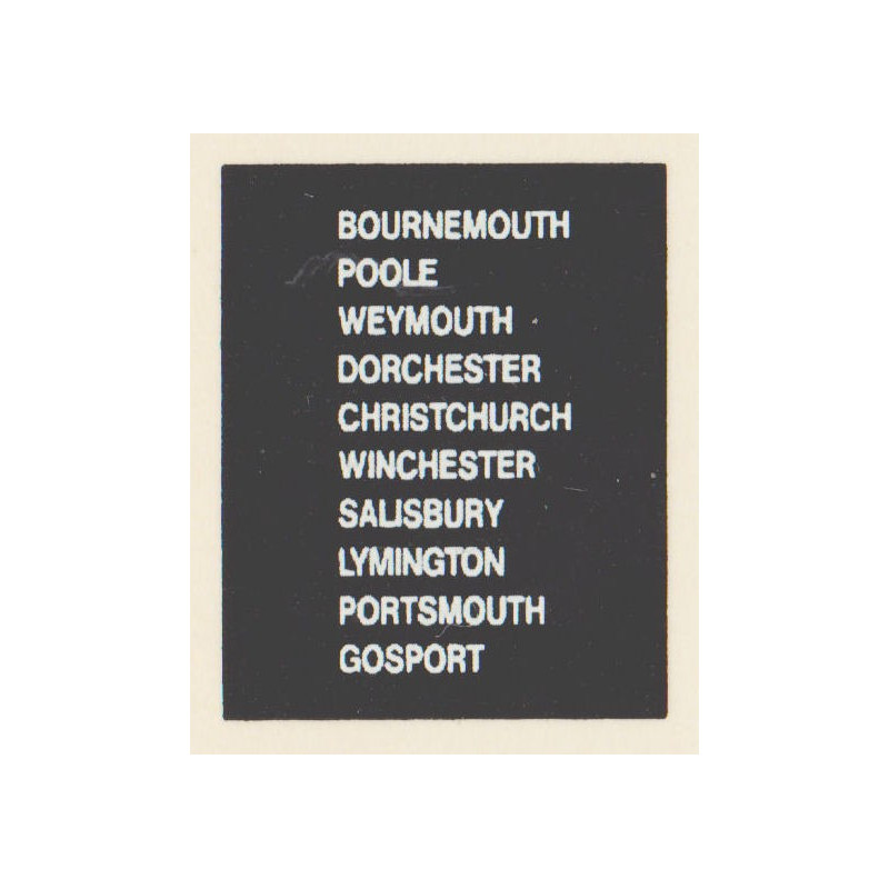 D71 BOURNEMOUTH GOSPORT SALISBURY WEYMOUTH CHRISTCHURCH POOLE PORTSMOUTH DORCHESTER WINCHESTER LYMINGTON