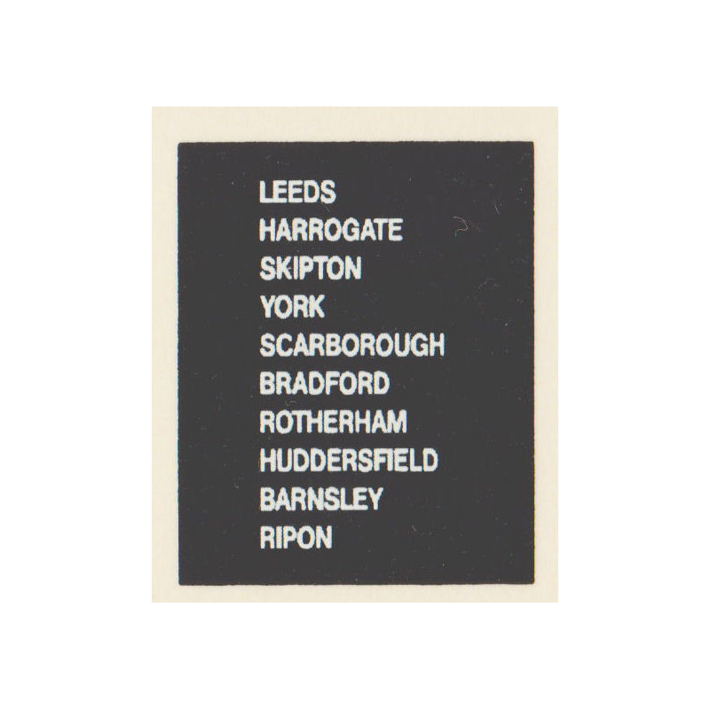 D74 HUDDERSFIELD RIPON SCARBOROUGH LEEDS SKIPTON ROTHERHAM YORK BRADFORD BARNSLEY HARROGATE