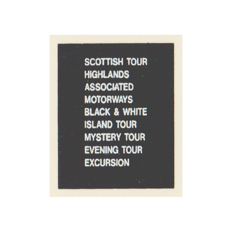 D77 SCOTTISH TOUR BLACK & WHITE ASSOCIATED MOTORWAYS HIGHLANDS EXCURSION MYSTERY TOUR EVENING TOUR