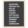 D78 OBAN BUS STATION MACBRAYNES MALLAIG INVERARY KYLEAKIN FORT WILLIAM GLASGOW INVERNESS CAMPBELTOWN BALLACHULISH
