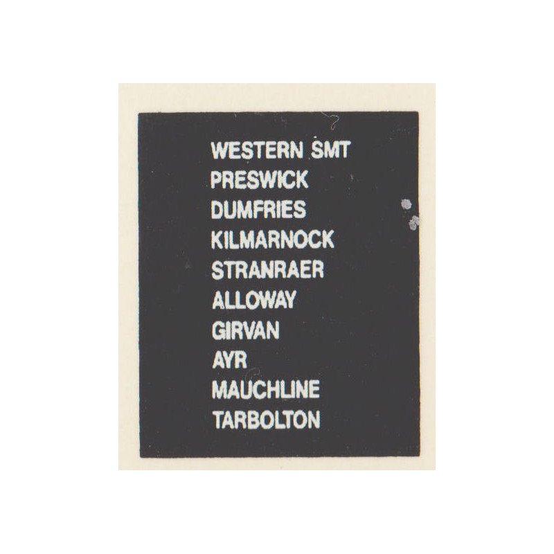 D79 WESTERN SMT PRESTWICK DUMFRIES KILMARNOCK STRANRAER ALLOWAY MAUCHLINE GIRVAN AYR TARBOLTON