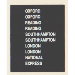 D81 2 x OXFORD 2 x LONDON 2 x SOUTHAMPTON 2 x READING NATIONAL EXPRESS