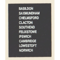 D86 IPSWICH NORWICH CHELMSFORD CLACTON SAXMUNDHAM BASILDON FELIXSTOWE CAMBRIDGE SOUTHEND LOWESTOFT